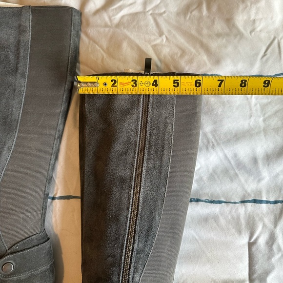 Land’s End Grey Suede Knee High Stretch Boots - Picture 7 of 7